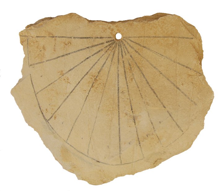 Ancient Egyptian portable sundial or shadow clock